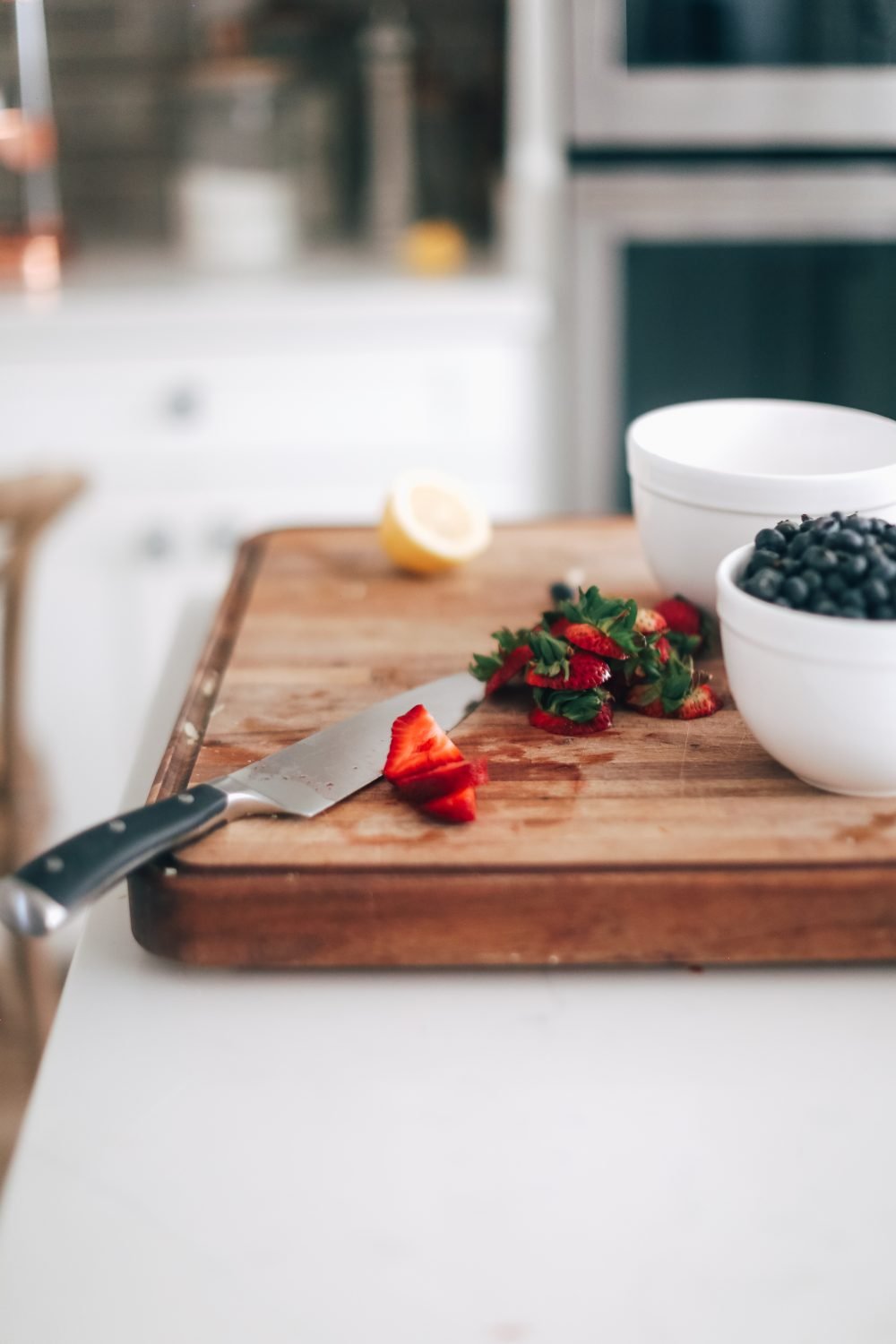Cutting Strawberries
