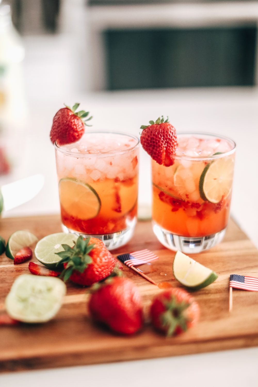 Summertime Strawberry Lemon-Limeade Mocktail