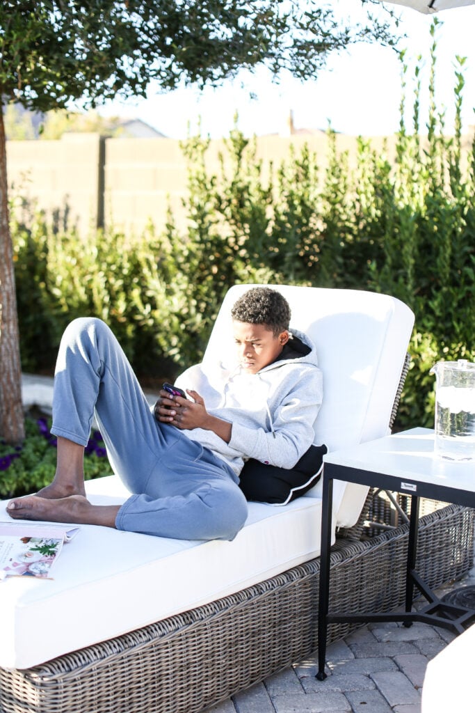 Outdoor time with family.