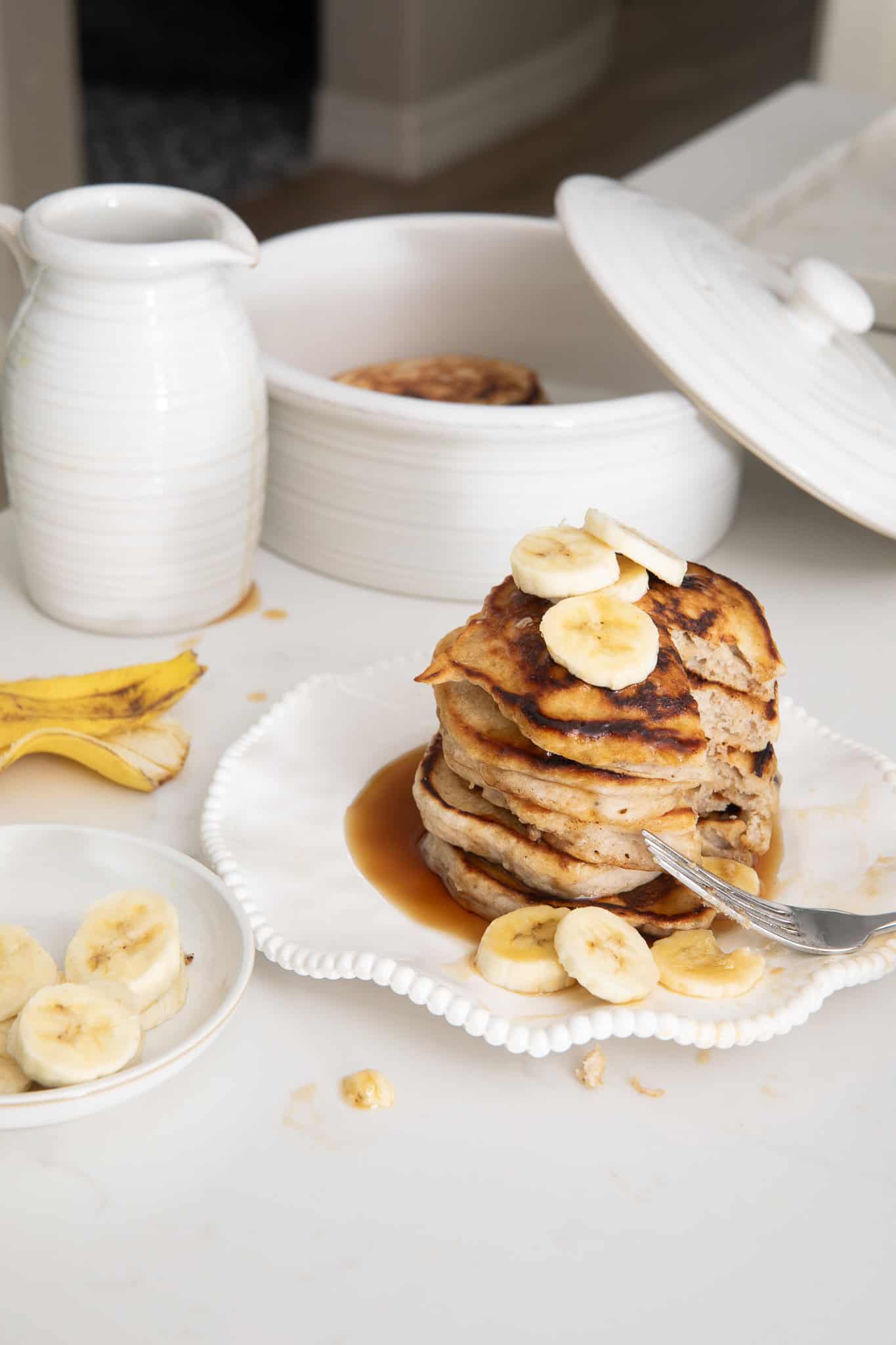 Fluffy Banana Pancake with Cinnamon 
