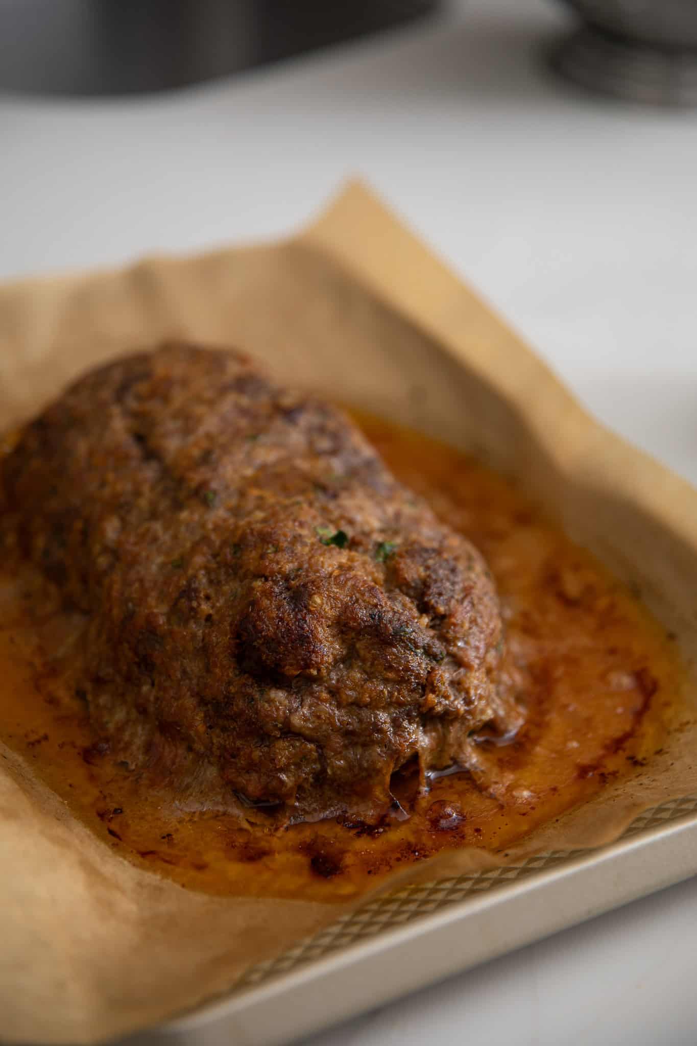 meatloaf out of the oven
