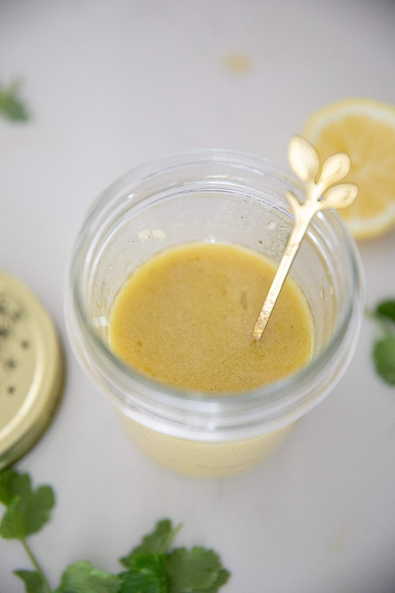 Lemon Dressing in Jar
