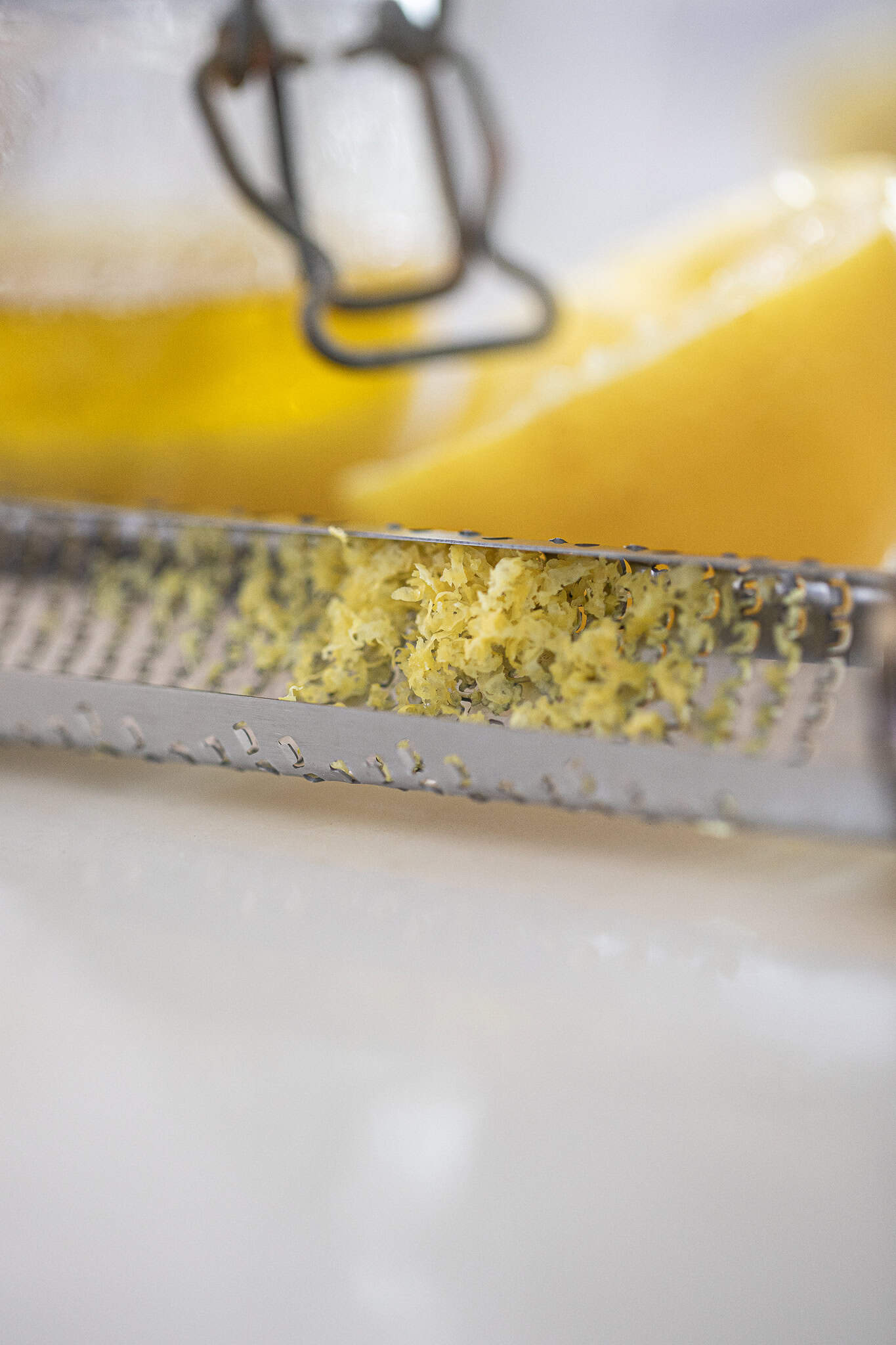 grated lemon