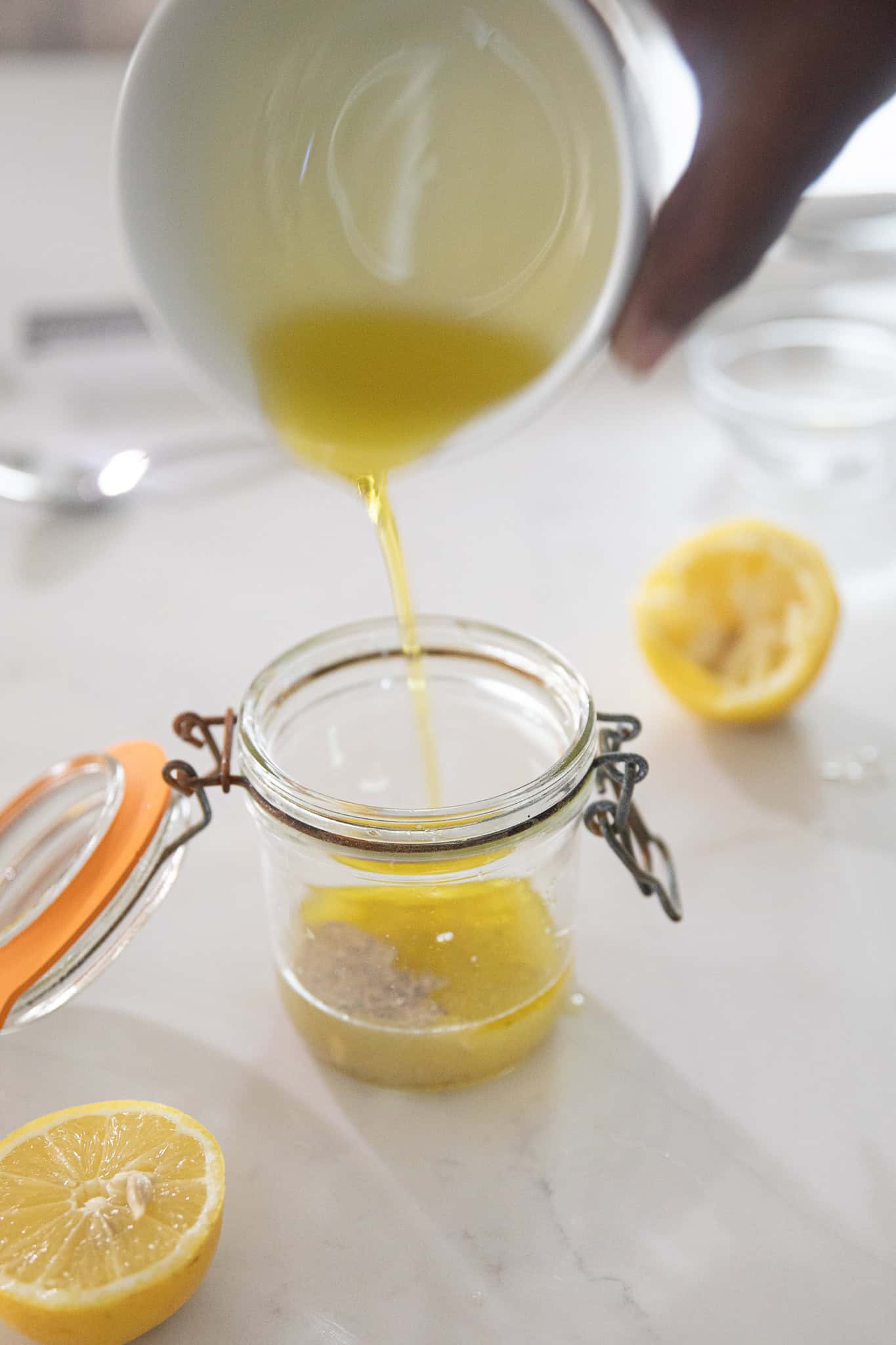Vinaigrette with olive oil
