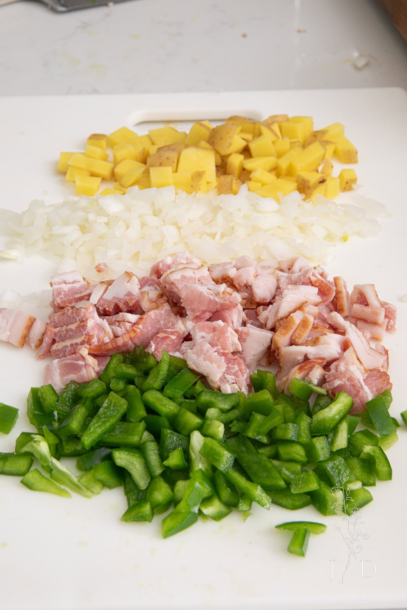 How to Make bacon brussel sprouts chopped ingredients