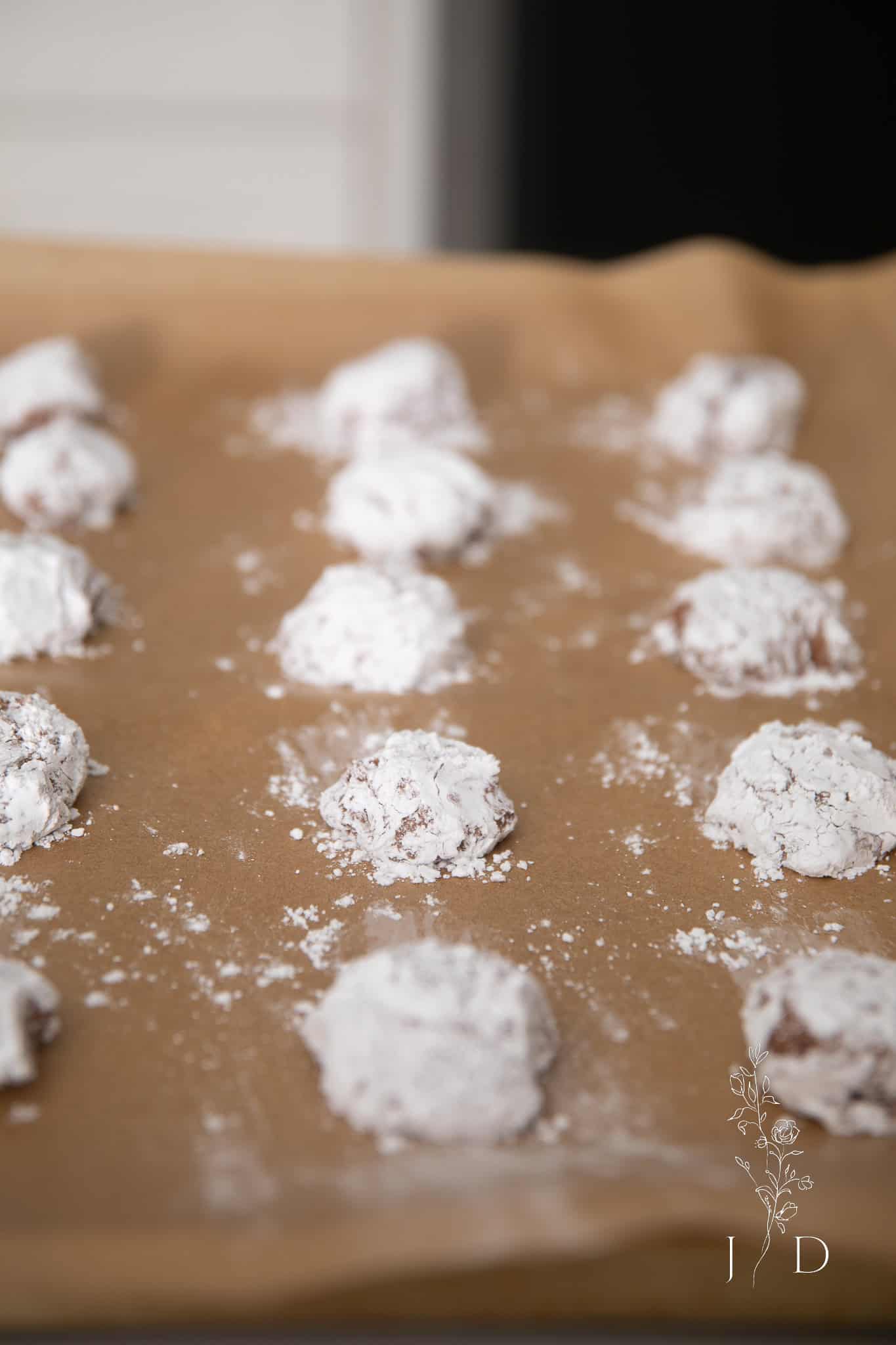 Cool whip cookies right before they are baked 