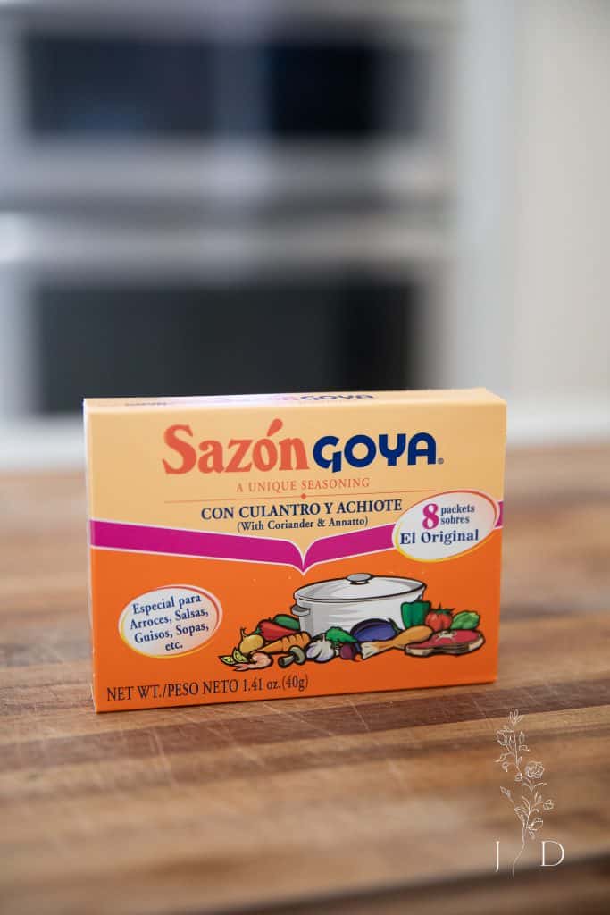 This is what Sazon For Cooking looks like