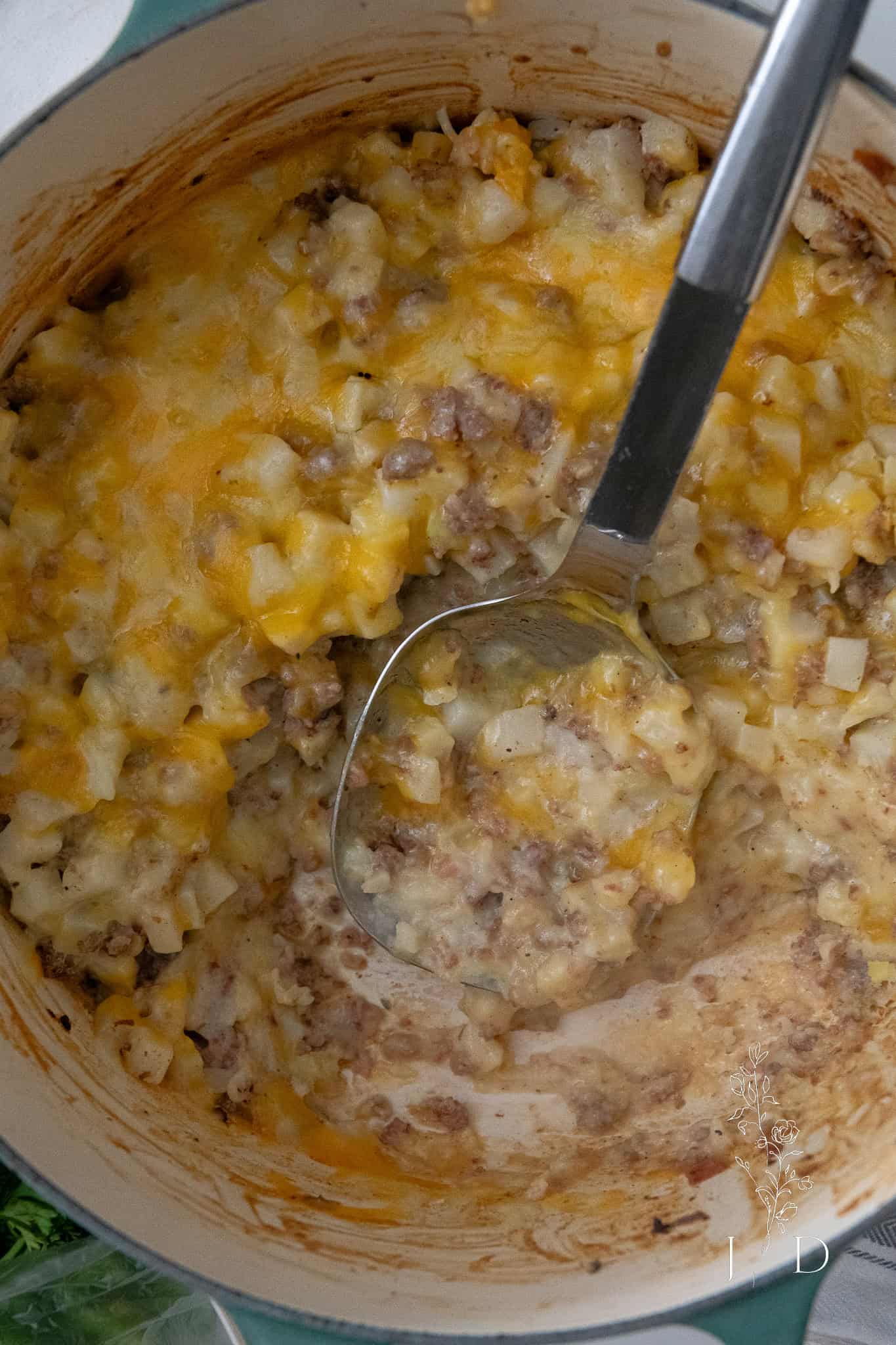 Sausage and Potatoes close up shot
