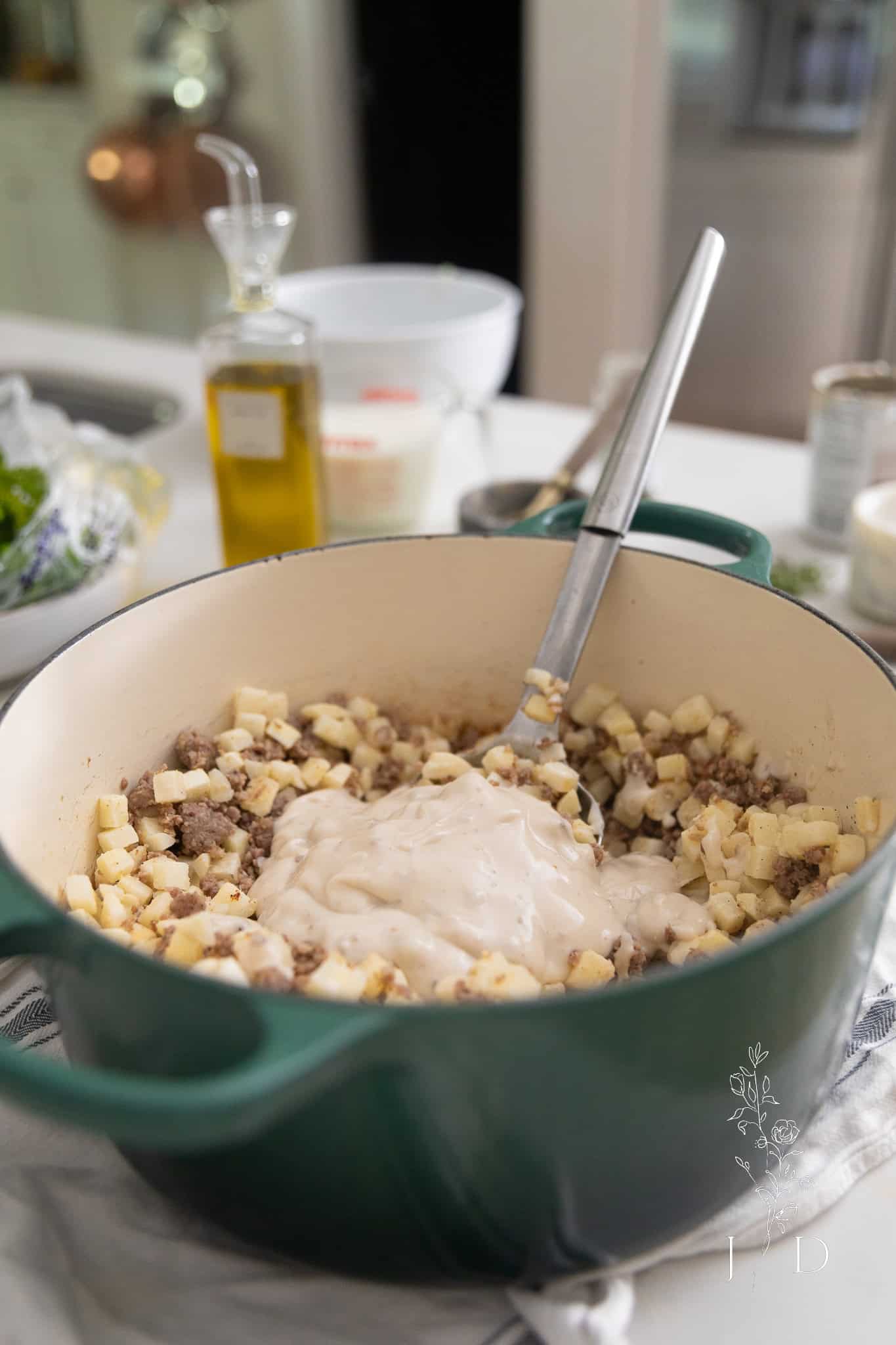 How to make sausage and potatoes 