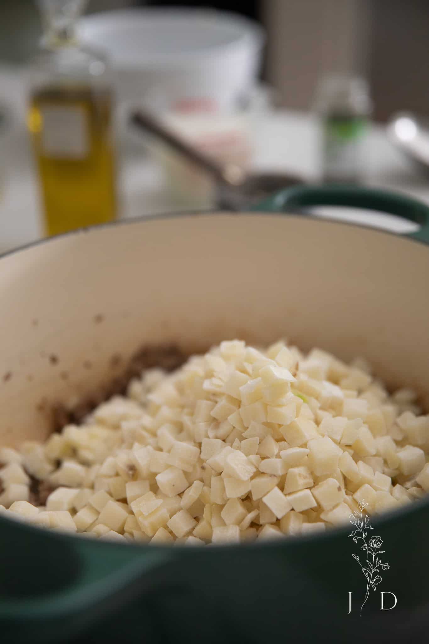 Close up of frozen hashbrowns 