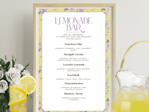 Lemonade Bar Printable