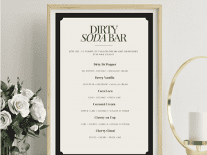 Dirty Soda Bar Printable