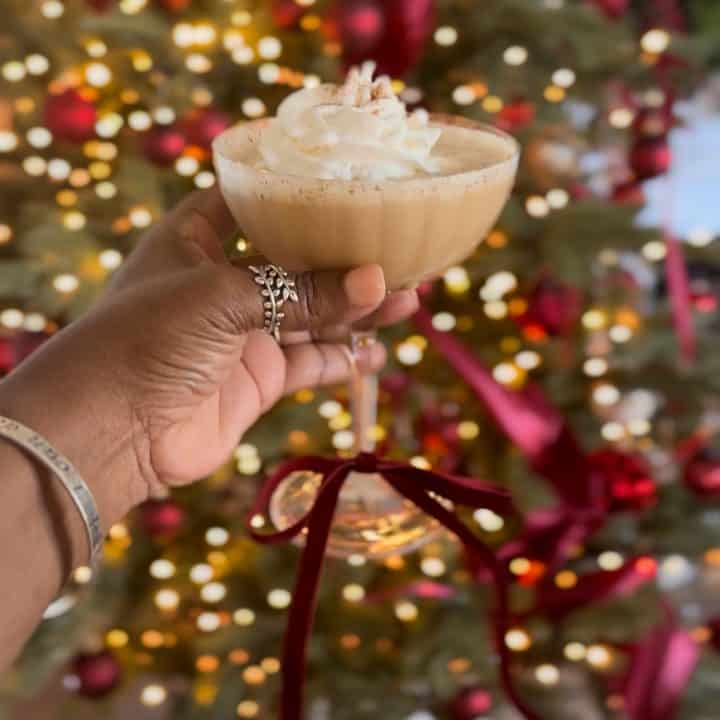 Shaken Espresso Christmas Mocktail 