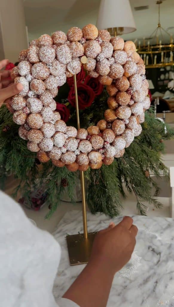 How to hang a donut wreath