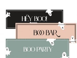 "Hey BOO" Halloween Party Banner | 2X6